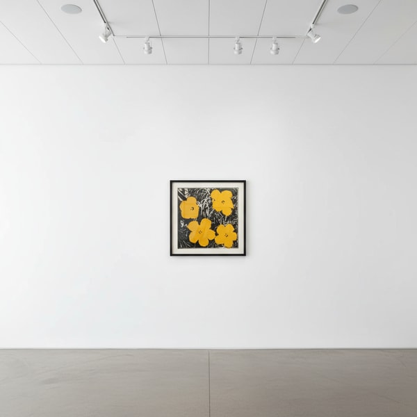 Andy Warhol - Flowers Yellow, 1964, Acrylic and silkscreen ink on canvas