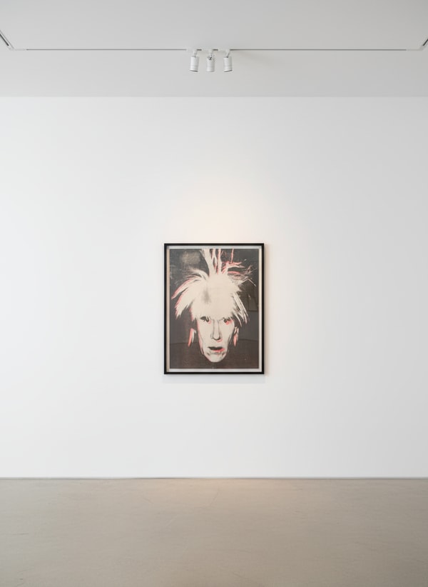 Andy Warhol - Fright Wig, ca . 1986, Screen print on cotton