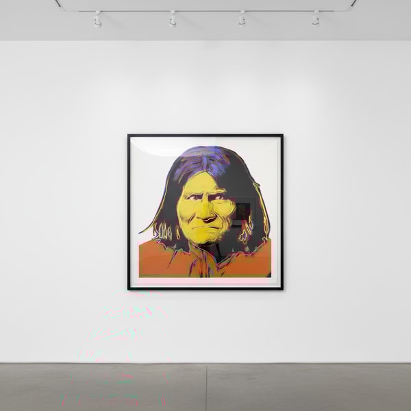 Andy Warhol - Geronimo F.S. II 384, from Cowboys and Indians, 1986, Screen print on Lenox Museum Board
