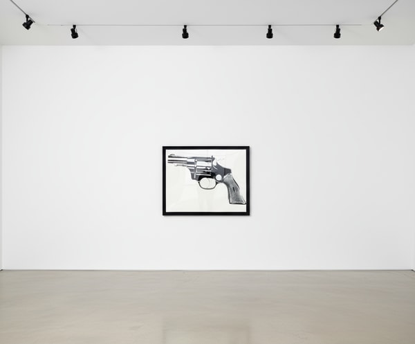Andy Warhol - Gun, 1981-82, Synthetic polymer paint and silkscreen inks on canvas