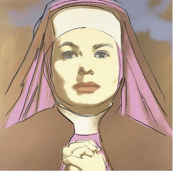 Andy Warhol - Ingrid Bergman The Nun Trial Proof TP 12/30, 1983, Screen print on Lenox Museum Board