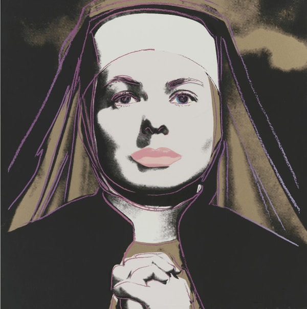 Andy Warhol - Ingrid Bergman The Nun Trial Proof TP 7/30, 1983, Screen print on Lenox Museum Board