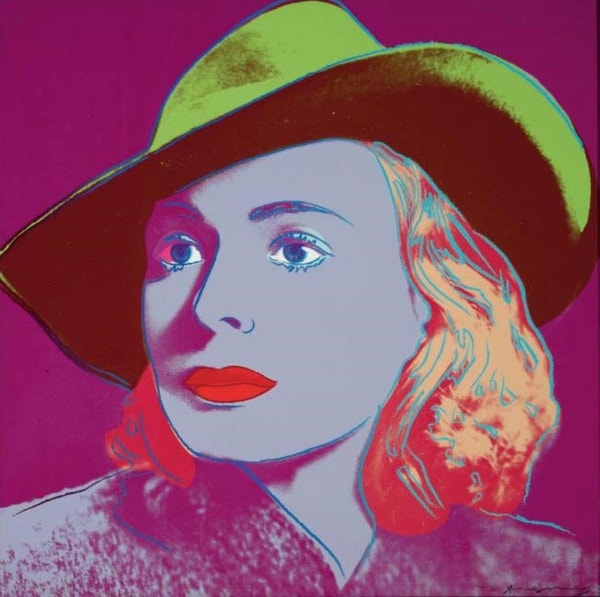 Andy Warhol - Ingrid Bergman With Hat Trial Proof TP 1/30, 1983, Screen print on Lenox Museum Board