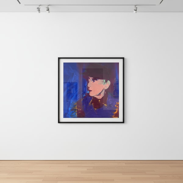 Andy Warhol - Man Ray, 1974, Acrylic and silkscreen enamel on canvas