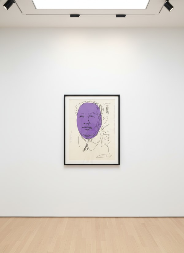 Andy Warhol - Mao F.S. II 125A, 1974, Screen print on wallpaper
