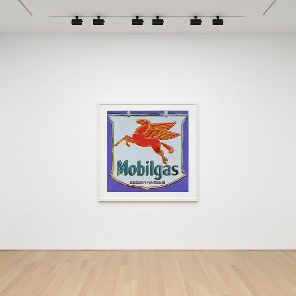 Andy Warhol - Mobil F.S. II 350, from Ads, 1985, Screen print on Lenox Museum Board