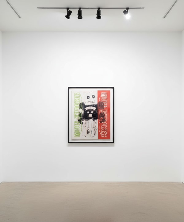 Andy Warhol - Moon Robot Explorer, from Toy Paintings, 1983, Synthetic polymer and silkscreen ink on canvas