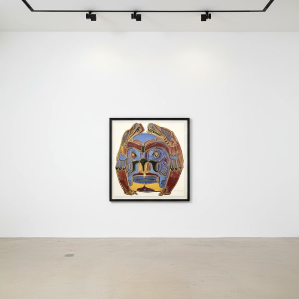 Andy Warhol - Northwest Coast Mask F.S. II 380, from Cowboys and Indians, 1986, Screen print on Lenox Museum Board