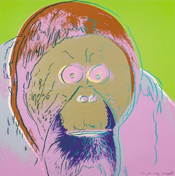 Andy Warhol - Orangutan F.S. II 299 (Trial Proof), 1983