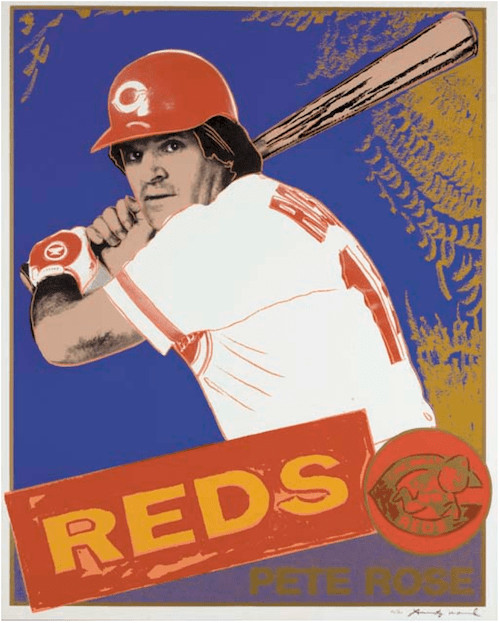 Andy Warhol - Pete Rose F.S. II 360B, 1985, Screen print on Lenox Museum Board
