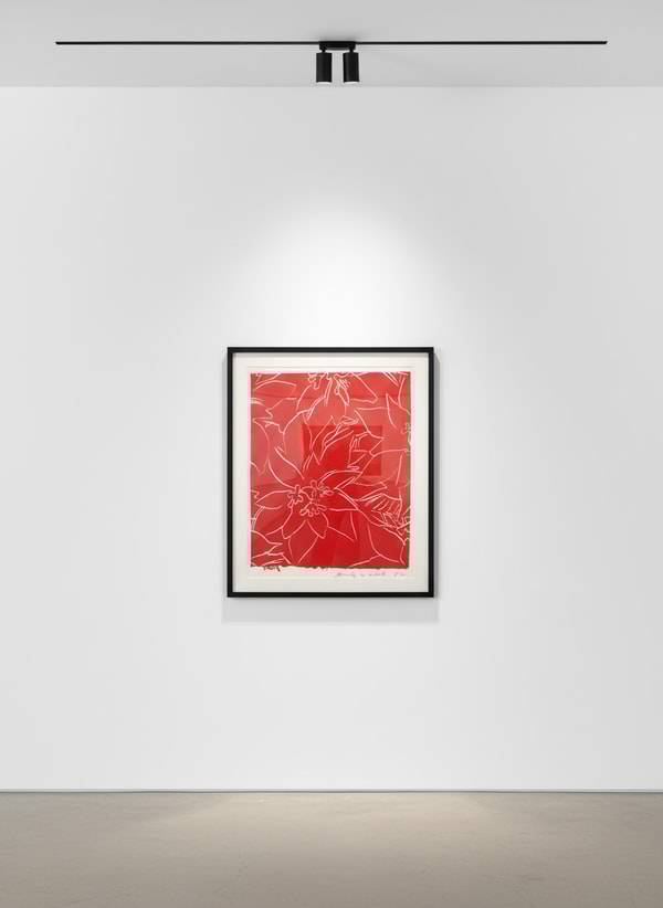 Andy Warhol - Poinsettias F.S. IIIA 50, 1983, Screen Print on Saunders Waterford (Hot Pressed) Paper