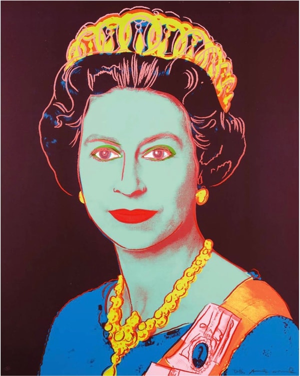 Andy Warhol - Queen Elizabeth Trial Proof TP 8/30 from Reigning Queens, 1985, Screen print on Lenox Museum Board