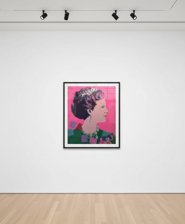 Andy Warhol - Queen Margrethe II of Denmark F.S. II 345, from Reigning Queens, 1985, Screen print on Lenox Museum Board