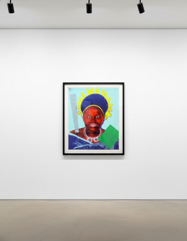 Andy Warhol - Queen Ntombi Twala of Swaziland F.S. II 347, from Reigning Queens, 1985, Screen print on Lenox Museum Board