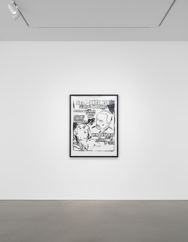 Andy Warhol - Self Defense Positive, 1985-86, Synthetic Polymer and Silkscreen Ink on canvas