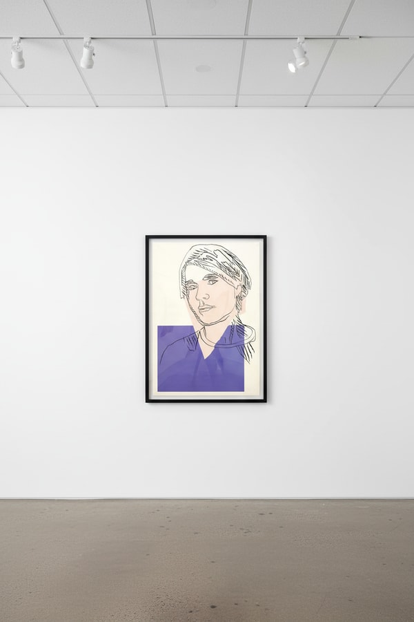 Andy Warhol - Self-Portrait F.S. II 156, 1978, Screen print on wallpaper