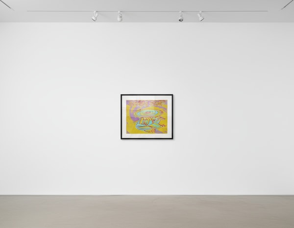 Andy Warhol - Space Ship from Toy Paintings, 1983, Acrylic and silkscreen ink on canvas