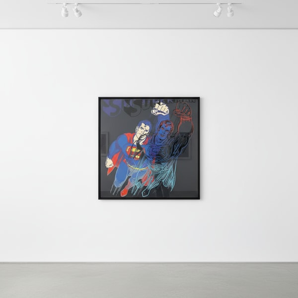 Andy Warhol - Superman F.S. II 260, from Myths, 1981, Screen print in colors with diamond dust on Lenox Museum Board