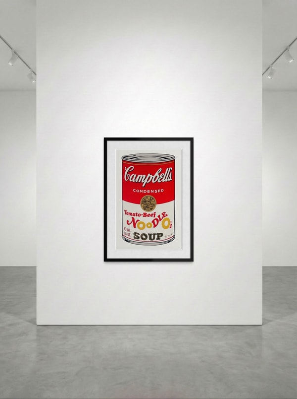 Andy Warhol - Tomato Beef Noodle O's Soup, F.S. II 61, from Campbell's Soup II, 1969, Screen print