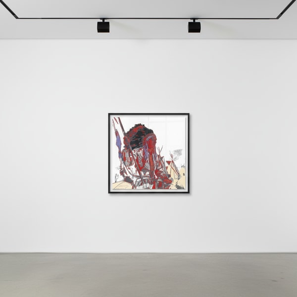 Andy Warhol - War Bonnet Indian F.S. II 373, from Cowboys and Indians, 1986, Screen print on Lenox Museum Board
