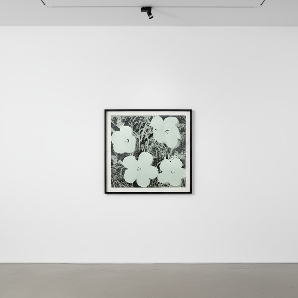 Andy Warhol - White Flowers, 1964, Acrylic and silkscreen ink on canvas
Signed and dated 1964 on verso