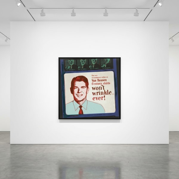 Andy Warhol - Van Heusen Ronald Reagan F.S. II 356, from Ads, 1985, Screen print on Lenox Museum Board