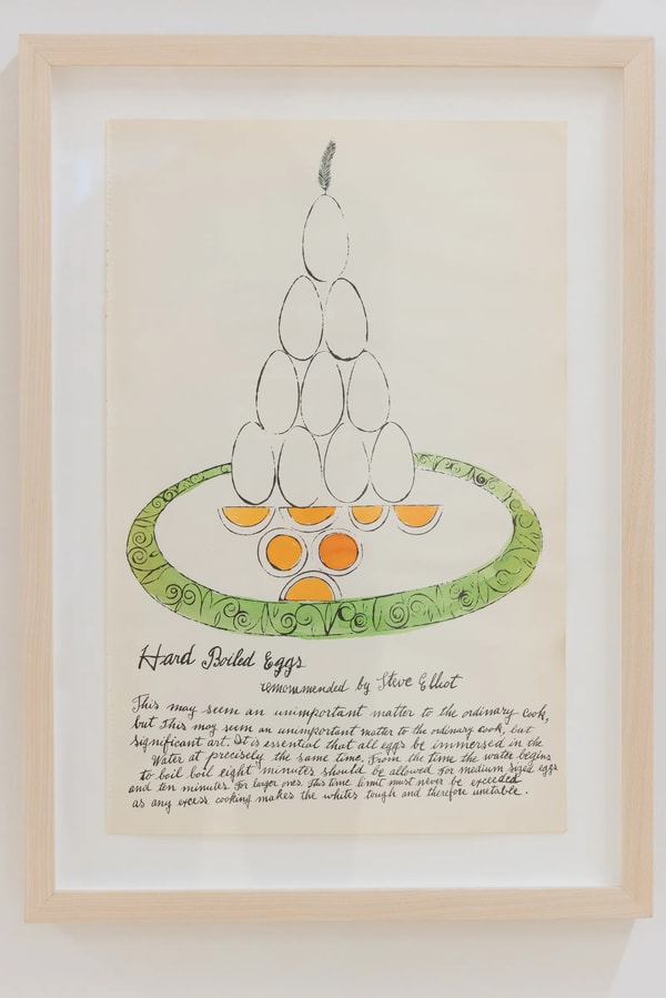 Andy Warhol - Hard Boiled Eggs F.S. IV 138A, from Wild Raspberries, 1959, Offset lithograph on paper with hand coloring