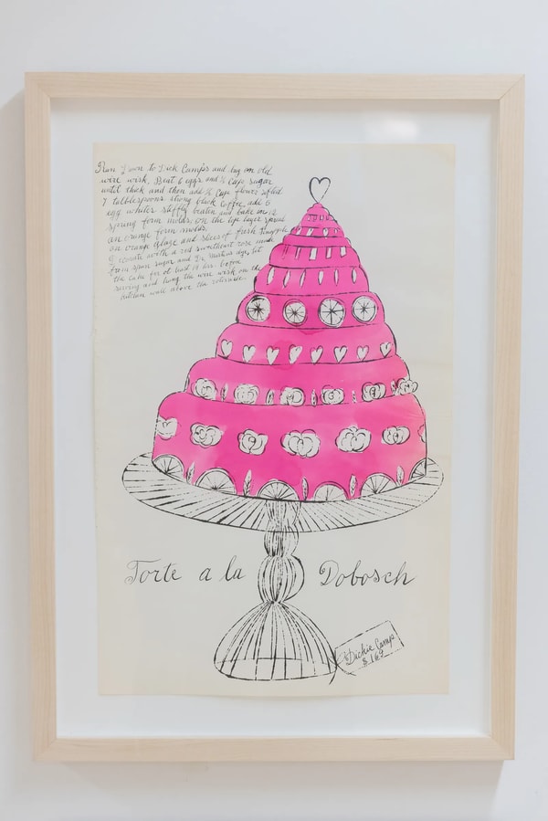 Andy Warhol - Torte A La Dobosch F.S. IV 130A, from Wild Raspberries, 1959, Offset lithograph on paper with hand coloring