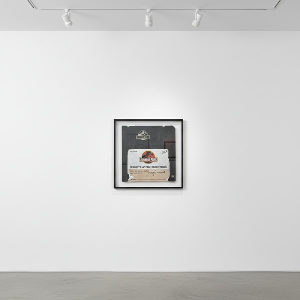 Arlo Sinclair - Jurassic Park: Reboot Disk, 2024, Acrylic / Aluminium / Paper / Hand Painted Label
Signed and individually...