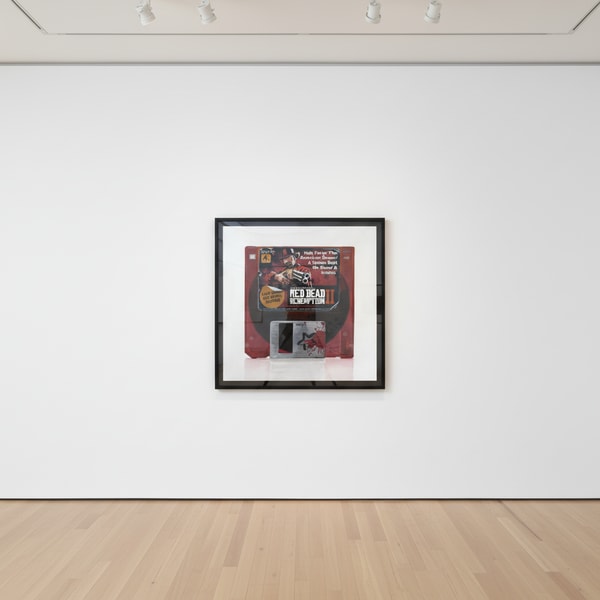 Arlo Sinclair - Red Dead Redemption 2 (3.5" Disk Red), 2025, Oil on canvas
1/1 Unique
Signed on verso + COA