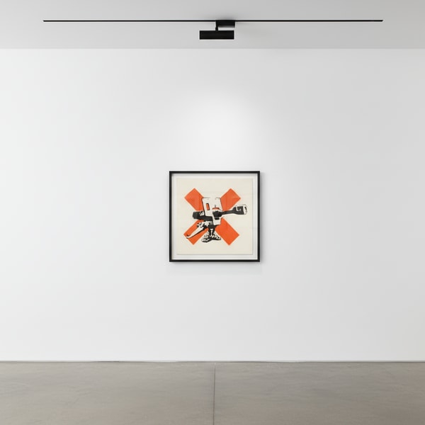 Banksy - Bad Meaning Good, 2002, Acrylic and spray paint on canvas