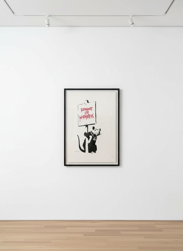 Banksy - Because I'm Worthless (Signed), 2004, Screen print
