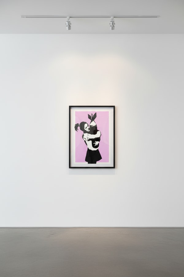 Banksy - Bomb Hugger (Unsigned), 2003, Screen print
Unsigned, Numbered