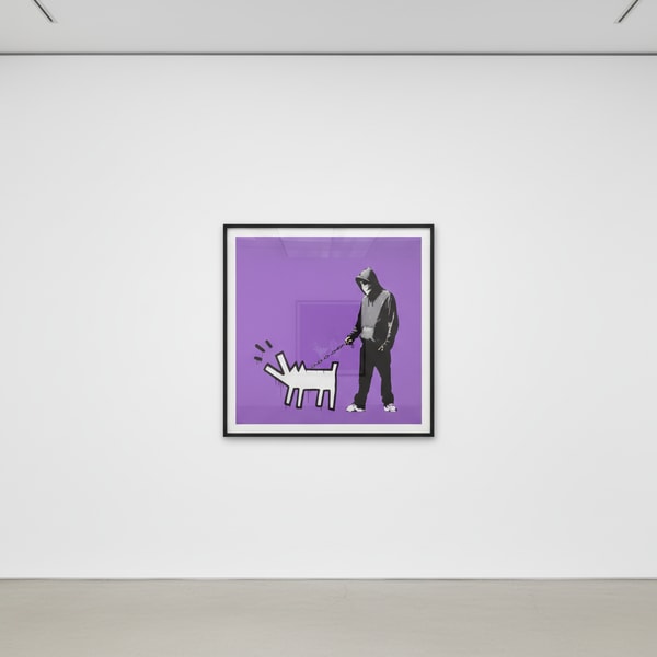Banksy - Choose Your Weapon Bright Purple, 2010, Screen print
