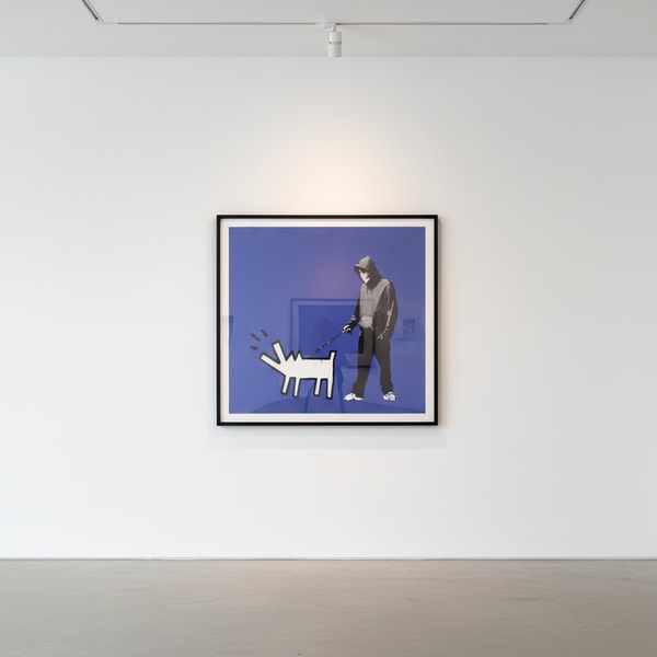 Banksy - Choose Your Weapon Dark Blue, 2010, Screen print