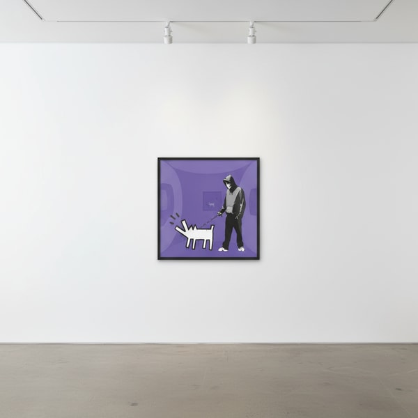 Banksy - Choose Your Weapon Dark Purple, 2010, Screen print