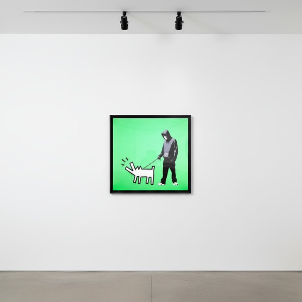 Banksy - Choose Your Weapon Fluoro Green, 2010, Screen print