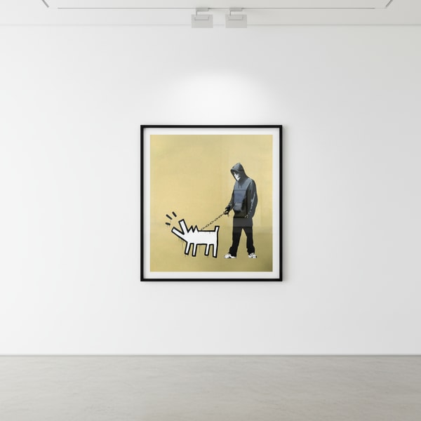 Banksy - Choose Your Weapon Gold, 2010, Screen print