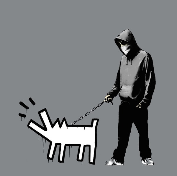 Banksy - Choose Your Weapon Grey, 2010, Screen print