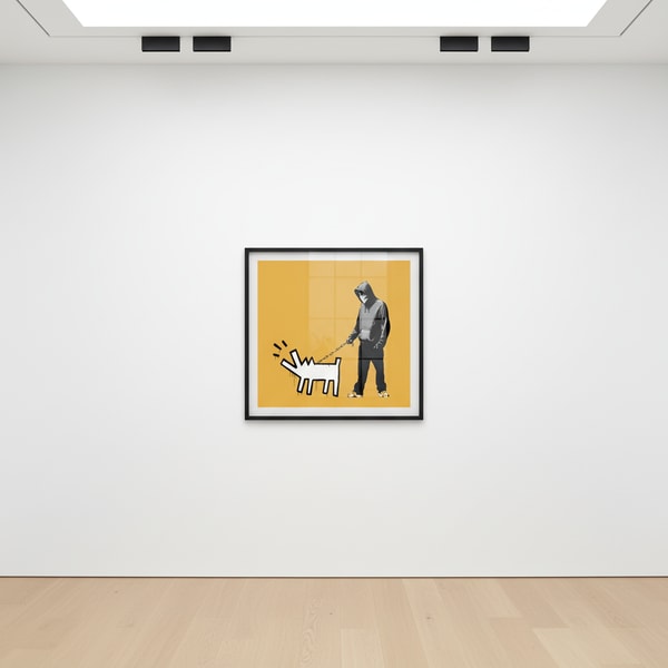 Banksy - Choose Your Weapon Light Orange, 2010, Screen print