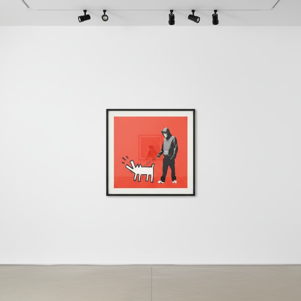 Banksy - Choose Your Weapon Red, 2010, Screen print