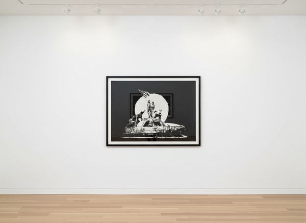 Banksy - Flag (Formica Silver) (Signed), 2008, Screen print