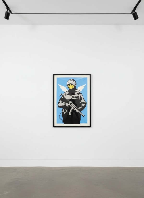 Banksy - Flying Copper (Unsigned), 2003, Screen print