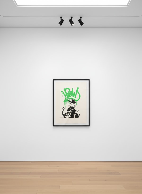 Banksy - Gangsta Rat (Green) (Signed), 2004, Screen print