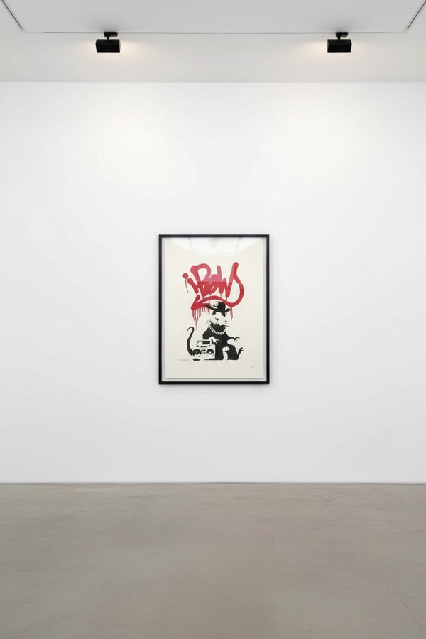 Banksy - Gangsta Rat (Signed), 2004, Screen print