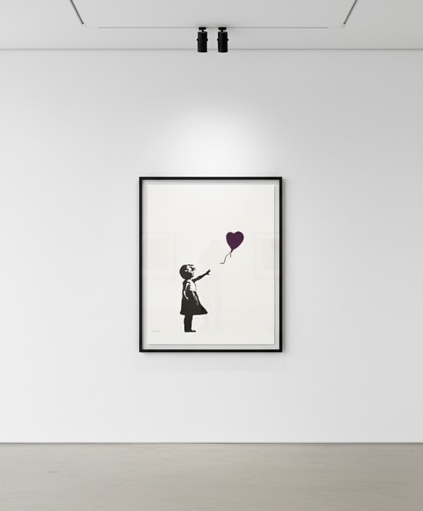Banksy - Girl With Balloon Purple, 2003