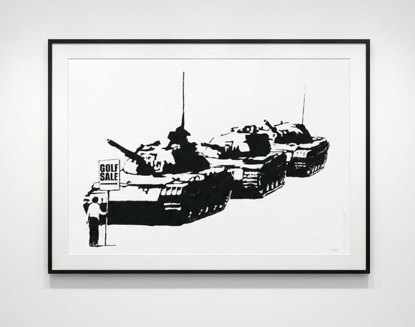 Banksy - Golf Sale (Unsigned), 2003, Screen print