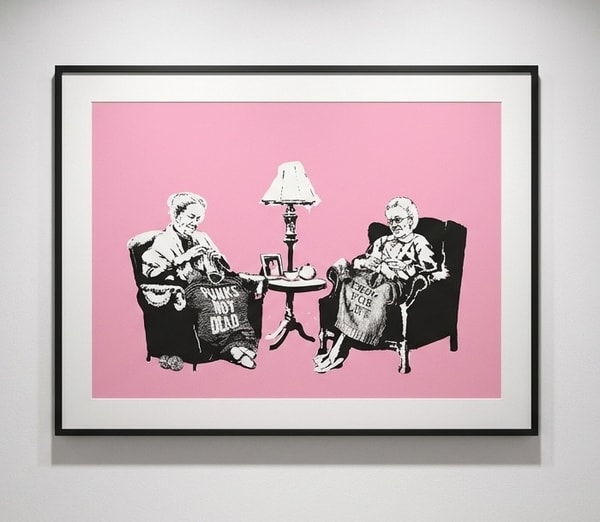 Banksy - Grannies (Unsigned), 2006, Screen print
Unsigned