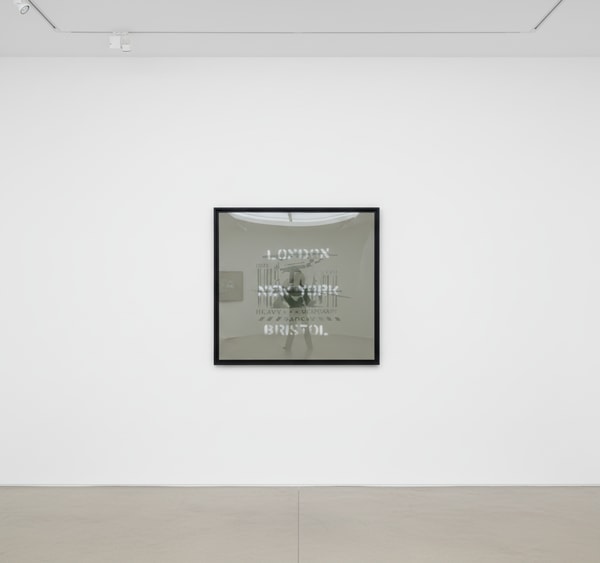 Banksy - Heavy Weaponry (London, New York, Bristol) (Sage Green), 2000, Spray paint on canvas