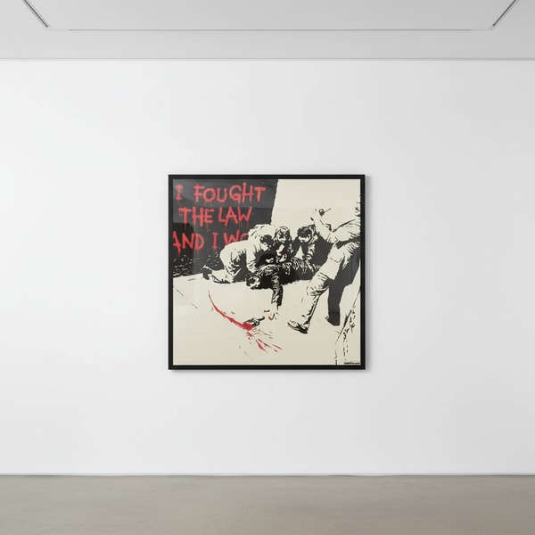 Banksy - I Fought The Law (AP) (Signed), 2005, Screen print